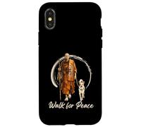 Peace Walking Monks and Aloka Dog Walk for Peace Coque pour iPhone X/XS