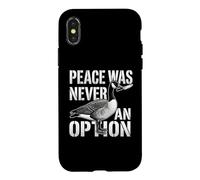 Peace Was Never an Option - Dire drôle d'oie Humoristique Coque pour iPhone X/XS