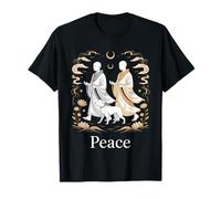 Peace Zen Walking Monks Spiritual Calm Zen Minimal Style T-Shirt