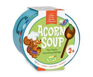 Peaceable Kingdom Acorn Soup: A Game for You and Your 2-Year-Old, pour Les Enfants à partir de 2 Ans, Jeu de comptage et de tri, en Bois