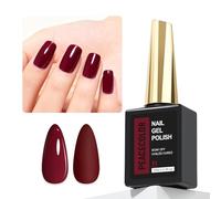 PEACECOLOR 15ML Vernis Semi Permanent Rouge Profond Gel à Ongle Saturation ÉLevéE Couleurs Classiques Facile à Appliquer Avec Pinceau Doux Pour Manucure Pour FêTes et Anniversaires