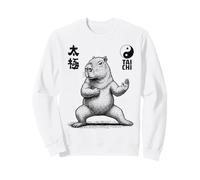 Peaceful Capybara Tai Chi Arts Martiaux Yin Yang Balance Sweatshirt