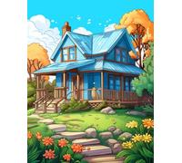 Peaceful Farmhouse Gardens: A 500-Page Coloring Adventure of Nature and Serenity.: Color your way through 500 pages of farmhouse charm and natural peace.