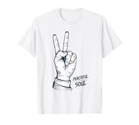 Peaceful Soul Nature Inspired Aesthetic Graphic Peace Symbol T-Shirt