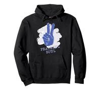 Peaceful Soul Peace Hand Retro Style Positive Vibe Graphic Sweat à Capuche