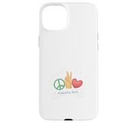 Peaceful Soul Peace Sign Hand Gesture Love Graphic Nature Coque pour iPhone 15 Plus