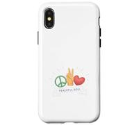 Peaceful Soul Peace Sign Hand Gesture Love Graphic Nature Coque pour iPhone X/XS