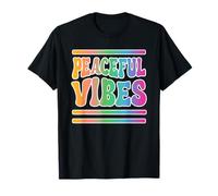 Peaceful Vibes Style rétro années 60 70 Paix et Amour T-Shirt