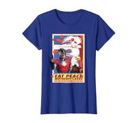 Peacemaker Eat Peace with Eagle T-Shirt, Femme, Bleu Royal, XXL