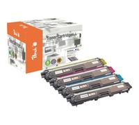 Peach Multi Pack - Pack de 4 - noir, jaune, cyan, magenta - compatible - remanufacturé - cartouche de toner (alternative pour : Brother TN242BK, Brother TN246C, Brother TN246M, Brother TN246Y) - pour 