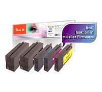 Peach "0F319863 cartouche d''encre 5 pièce(s) Compatible Rendement standard Noir, Cyan, Magenta, Jaune"