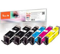Peach 320675 - Compatible - noir - Canon - Multipack - Pixma TR 7500 Series Pixma TR 7520 Pixma TR 7550 Pixma TR 8500 Series Pixma TR 8520 Pixma TR 8550... - 6 pièce(s)