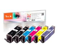 Peach "320676 cartouche d''encre 6 pièce(s) Compatible Noir, Cyan, Magenta, Photo noire, Bleu photo, Jaune"