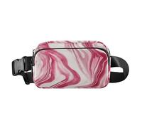 Peach Artistic Fluid Sac banane tendance pour homme et femme Sac à bandoulière multifonction avec sangle réglable pour voyage, shopping, course à pied, Peach Artistic Fluid, Taille unique