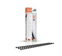 Peach Baguettes Plastique à Anneaux 6 mm, pour 25 Feuilles A4, Noirs