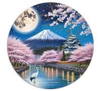 Peach Blossom, Puzzle Circulaire 1000 Pièces Enrichi De, pour Esprit Curieux Et Aimant Les Défis Visuels 1000pcs (67.5x67.5cm)
