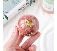 Peach Blossom Stone Tourmaline Crystal Ball Magic Divination Gemstone Sphere Quartz Decoration Ornaments (Size : 5-6cm)