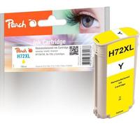 PEACH cartouche compatible HP No. 72 (XL), jaune, C9373A, 138ml