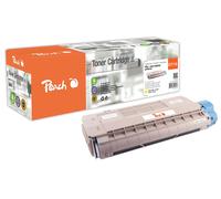Peach Cartouche de Toner Jaune, comapatible avec OKI 44318605