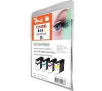 Peach Combi-Pack C2500XL - Pack de 4 - noir, jaune, cyan, magenta - compatible - cartouche d'encre (alternative pour : Canon PGI-2500XL BK, Canon PGI-2500XL C, Canon PGI-2500XL M, Canon PGI-2500XL Y) - pour Canon MAXIFY iB4050, iB4150, MB5050, MB5150, MB