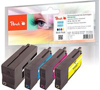 Peach Combi Pack Cartouche Encre Imprimante Compatible avec HP No. 950, No. 951