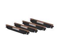 Peach Combi-Pack - Pack de 4 - noir, jaune, cyan, magenta - compatible - remanufacturé - cartouche de toner (alternative à : HP 130A)