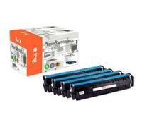 Peach Combi-Pack - Pack de 4 - S - noir, jaune, cyan, magenta - compatible - remanufacturé - cartouche de toner (alternative pour : HP 203A, HP CF540A, HP CF541A, HP CF542A, HP CF543A) - pour HP Color