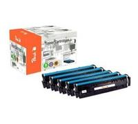 Peach Combi-Pack PLUS - Pack de 5 - S - noir, jaune, cyan, magenta - compatible - remanufacturé - cartouche de toner (alternative pour : HP 203A, HP CF540A, HP CF541A, HP CF542A, HP CF543A) - pour HP