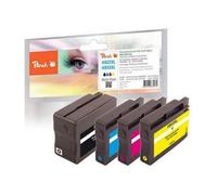 Peach Combi Pack with chip, compatible with HP No. 932XL, No. 933XL cyan, gelb,