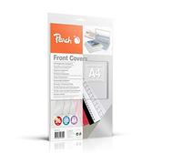 Peach Couvertures Plastique Transparentes, incolore, 0.18mm, A4, 25 Feuilles