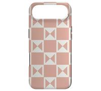 Peach Cream Blush Pink Pastel Triangle Square Patterns Coque pour iPhone Air