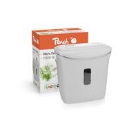 Peach Destructeur de Documents à Micro-Coupe - 4 Feuilles - 12 litres / 130 A4-2 x 14 mm de Taille des Particules (P-5) - A4 Environ 2200 Particules - Conforme à la Norme DSGV - Silencieux Seulement