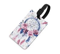 Peach Dream Catcher Étiquette de bagage en TPU pour sac à dos et boîte à outils avec lanière