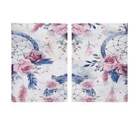 Peach Dream Catcher Porte-passeport ultra fin en cuir PU Organiseur de documents de voyage Compact Premium International US Passport Housse de protection pour homme et femme