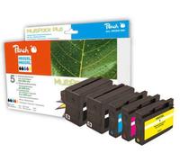 Peach Economy Pack Plus Ink Cartridges Compatible with HP No. 932XL, No. 933XL C