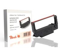 Peach ERC 30/34/38, Bk/rouge, nylon, 13 mm/5 m, ruban compatible Epson, noir/rouge