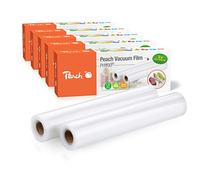 Peach Film d'emballage sous vide PH100P - 10 rouleaux - 28 x 300 cm - 2 x 90 microns - 7 couches - Convient pour le congélateur, l'eau bouillante - Cuisson sous vide