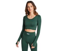 Peach Fit Amber Seamless Femme - T-Shirts, Vert - Taille M - Poly Spandex Green M