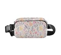 Peach Fresh Floral Sac à bandoulière tendance pour femme et homme Sac de sport multifonction avec sangle réglable pour le shopping, le sport, le travail, Pêche fraîche florale, Taille unique