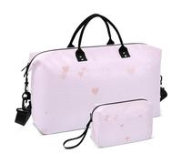 Peach Heart Peach Purple Gradient Personal Item Travel Bag Carry On Weekend Bag Sport Training Bag with Adjustable Strap for Trekking Multifonctionnel, Cœur de pêche Dégradé violet pêche, 1 size