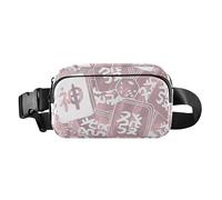 Peach Hollow Mahjong Sac banane tendance pour homme et femme Sac à bandoulière multifonction avec sangle réglable pour cyclisme, randonnée, gym, Peach Hollow Mahjong, Taille unique