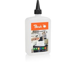 Peach Huile pour destructeur de documents PS100-05 - Capacité : 355 ml - Entretien pour votre destructeur de documents - Convient pour tous les destructeurs de documents - Manuel, coupe en bandes,