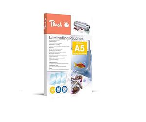 Peach Laminating Pouches A5, 125 mic, Glossy, PP525-03, Set of 100
