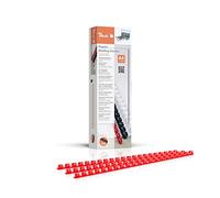 Peach Baguettes Plastique à Anneaux 8 mm, pour 45 Feuilles A4, Rouges