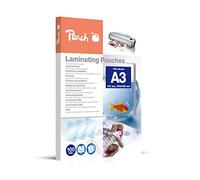 Peach Lot de 100 pochettes de plastification A3, 100 micro, brillantes, PP500-01