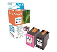 Peach Multi Pack - Pack de 2 - noir, couleur (cyan, magenta, jaune) - compatible - remanufacturé - cartouche d'encre (alternative pour : HP 62XL, HP C2P05AE, HP C2P07AE) - pour HP ENVY 55XX, 56XX, 76X