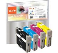 Peach Multi Pack - Pack de 4 - noir, jaune, cyan, magenta - compatible - cartouche d'encre (alternative pour : Epson T1301, Epson T1302, Epson T1303, Epson T1304) - pour Epson Stylus Office BX630, BX9