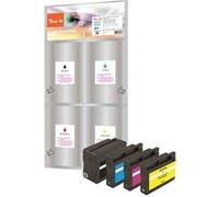 Peach Multi Pack - Pack de 4 - noir, jaune, cyan, magenta - compatible - remanufacturé - cartouche d'encre (alternative pour : HP 932XL, HP 933XL, HP CN053AE, HP CN054AE, HP CN055AE, HP CN056AE) G