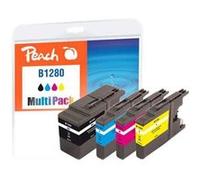 Peach Multi Pack - Pack de 4 - XL - noir, jaune, cyan, magenta - compatible - remanufacturé - cartouche d'encre (alternative pour : Brother LC1280BK, Brother LC1280C, Brother LC1280M, Brother LC1280Y)