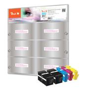 Peach Multi Pack Plus - Pack de 5 - noir, jaune, cyan, magenta - compatible - Cartouche d'encre (Alternative à : HP 934XL, HP 935XL)